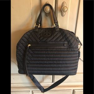 Tory Burch Black Nylon Satchel/Crossbody